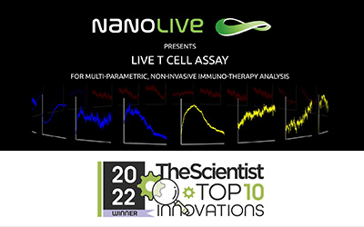 The Live T Cell Assay wins 5th place on The Scientist’s Top 10 Innovations of 2022