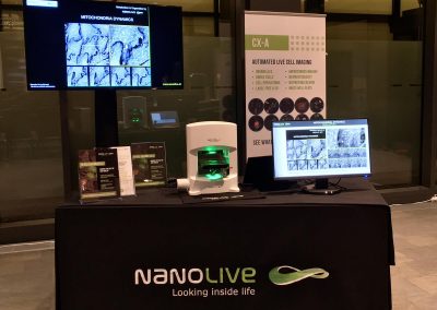 Mitochondria Innovation Award Nanolive stand at conference