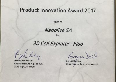 Award picture BaselLife product innovation